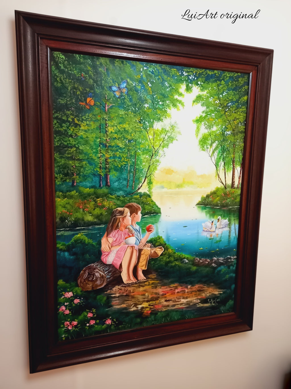 Pintura Óleo original "Pedacito de cielo"