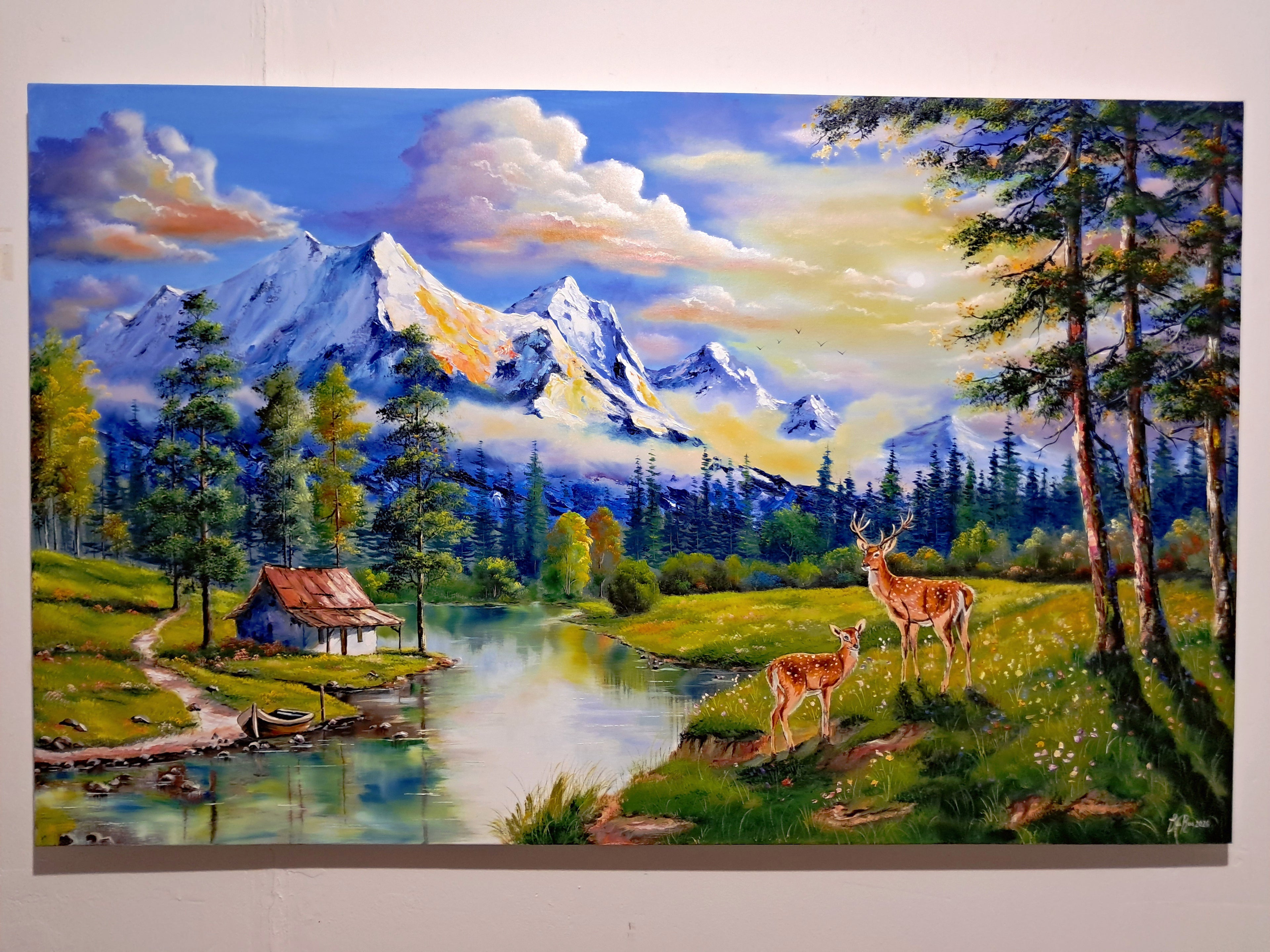 Pintura Óleo original (𝙑𝙀𝙉𝘿𝙄𝘿𝘼) "Apacible"