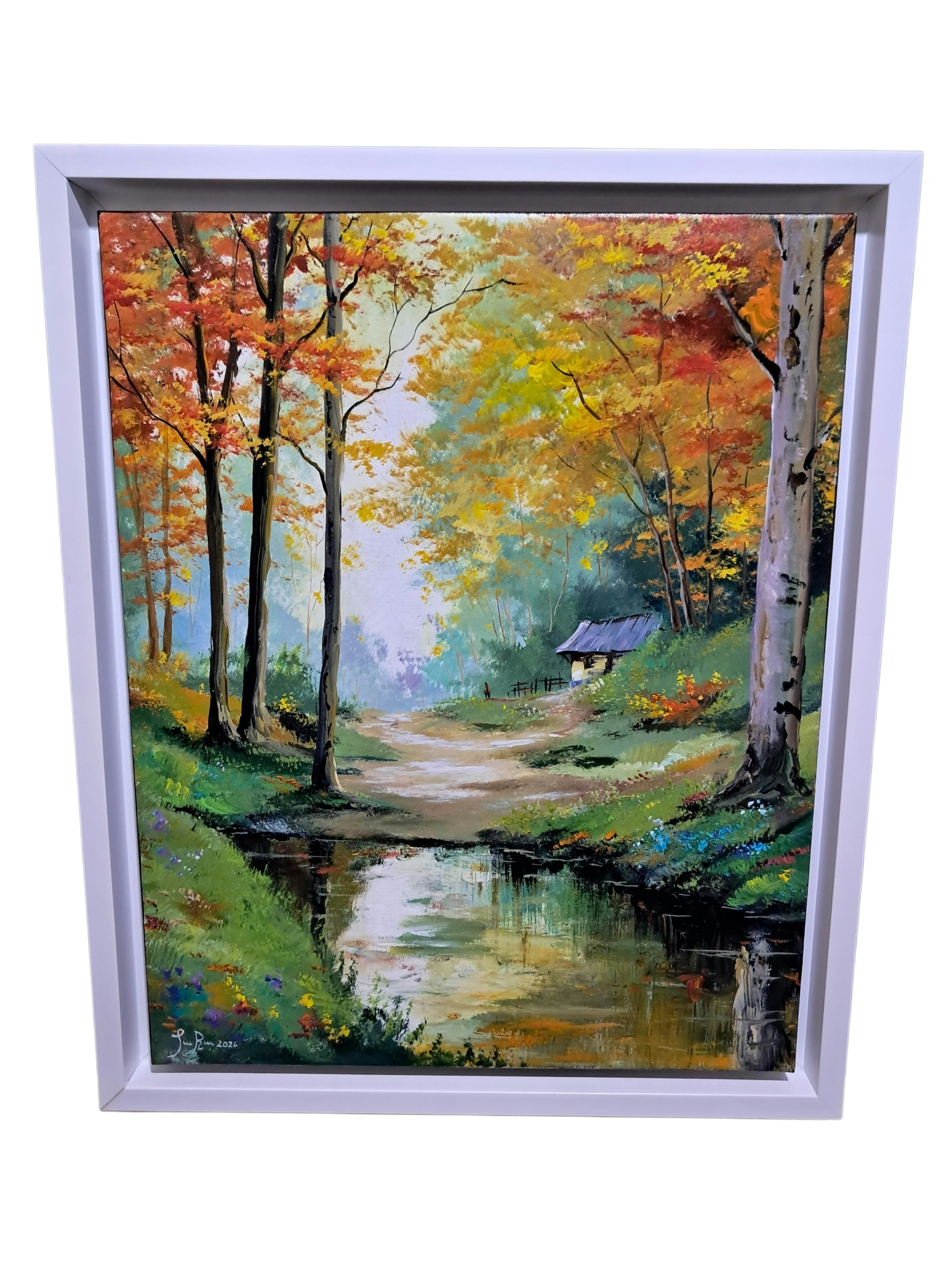 Pintura Acrílica original "Refugio tranquilo"