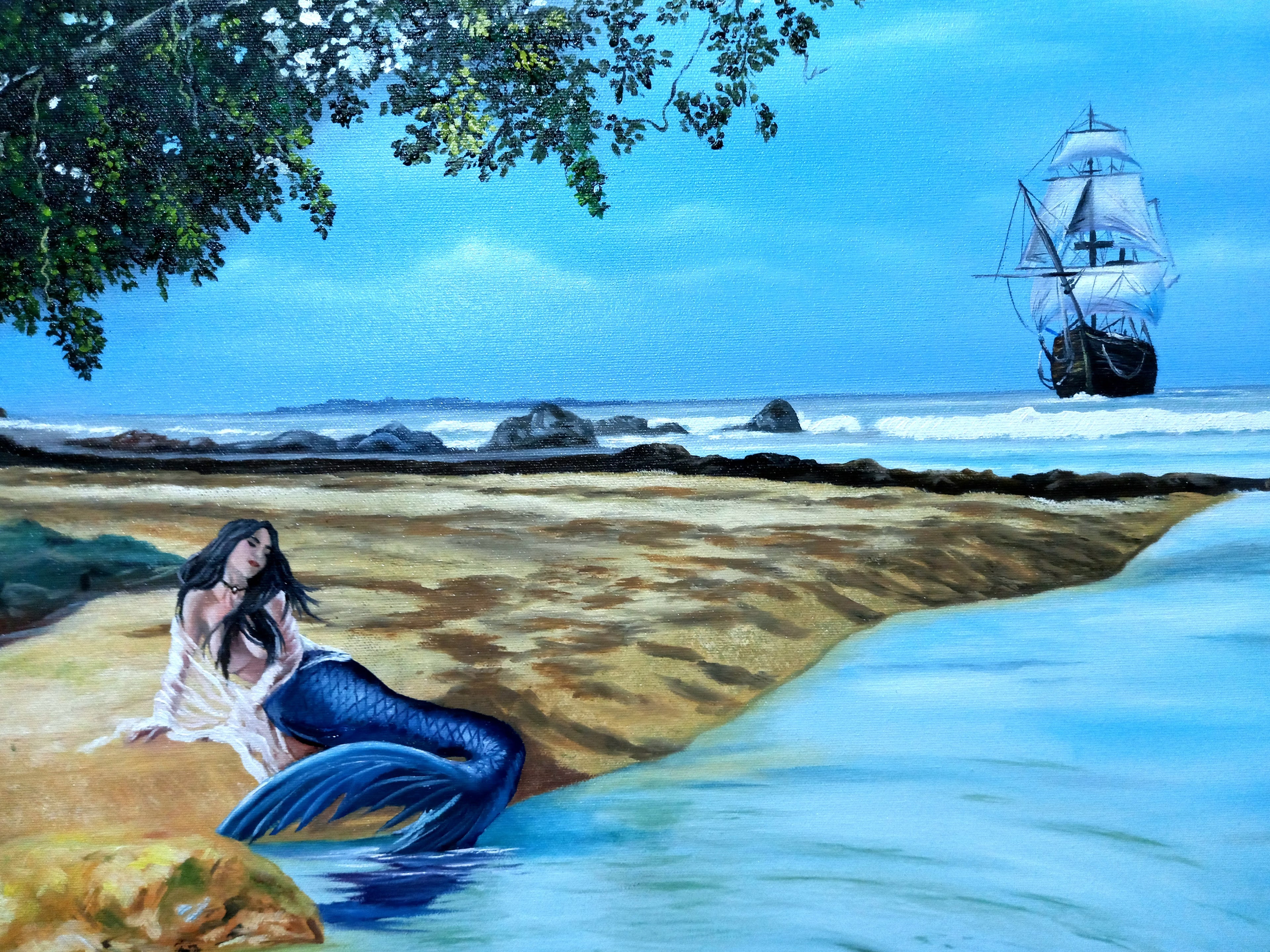Pintura Óleo original (𝙑𝙀𝙉𝘿𝙄𝘿𝘼) "Descubrimiento"