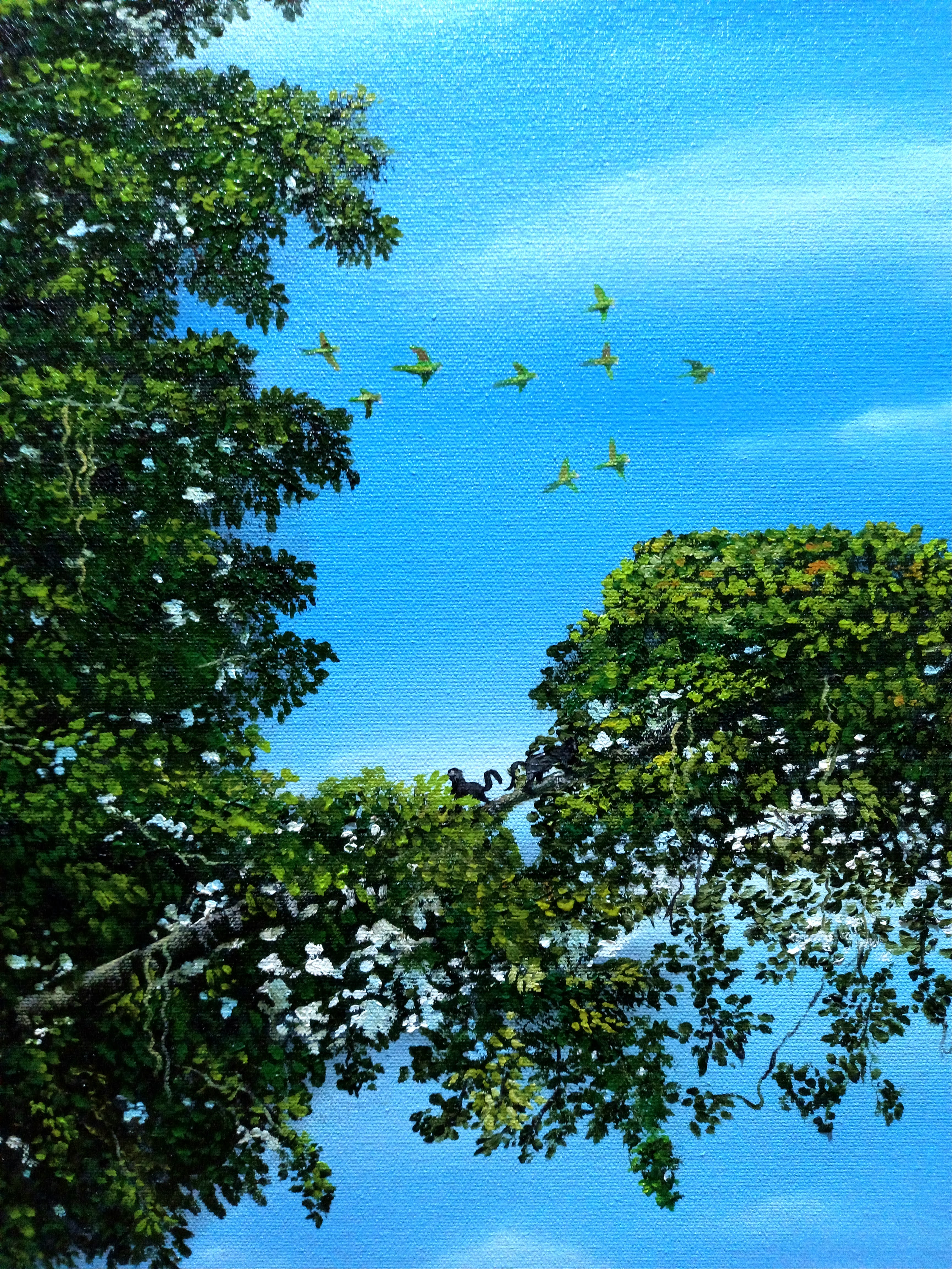 Pintura Óleo original (𝙑𝙀𝙉𝘿𝙄𝘿𝘼) "Descubrimiento"