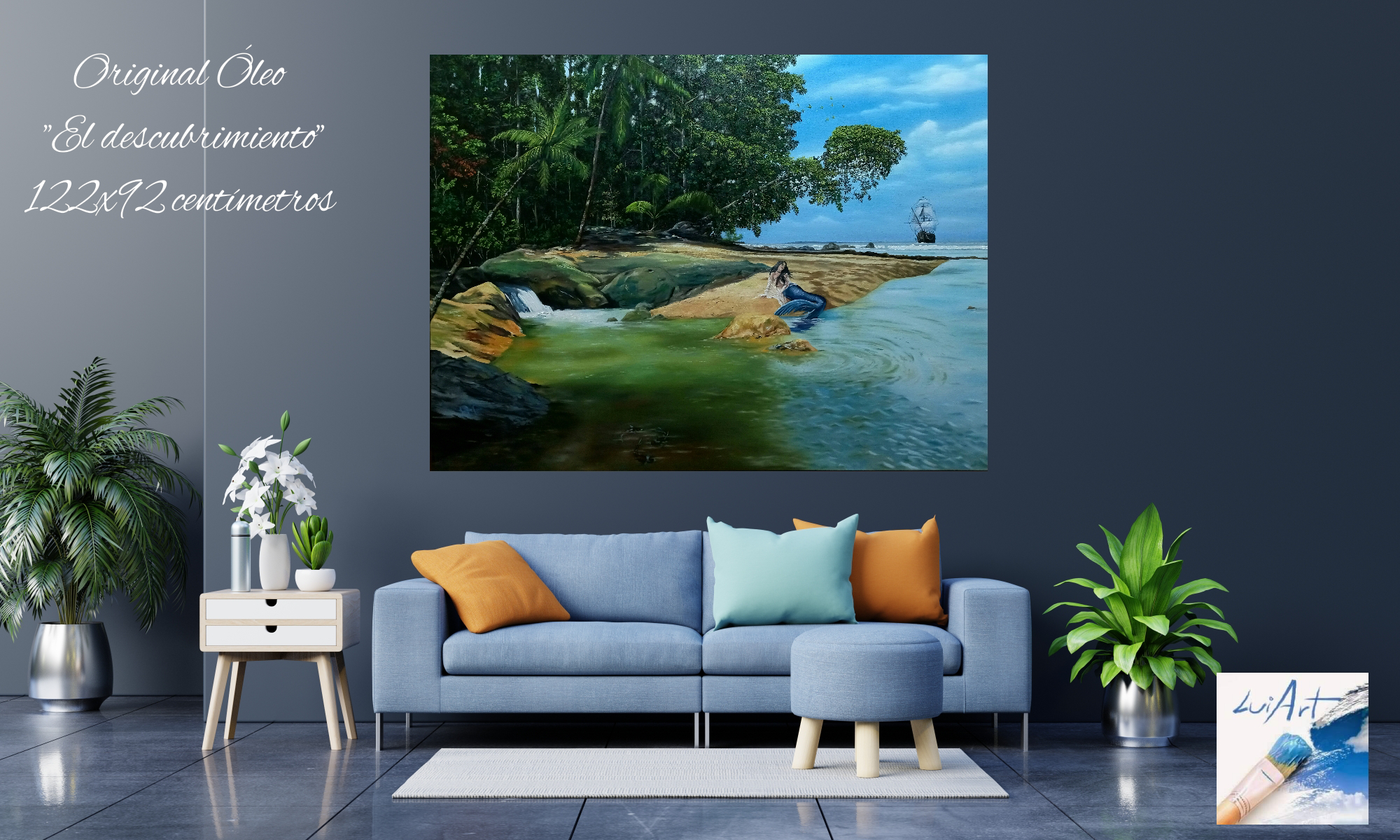 Pintura Óleo original (𝙑𝙀𝙉𝘿𝙄𝘿𝘼) "Descubrimiento"